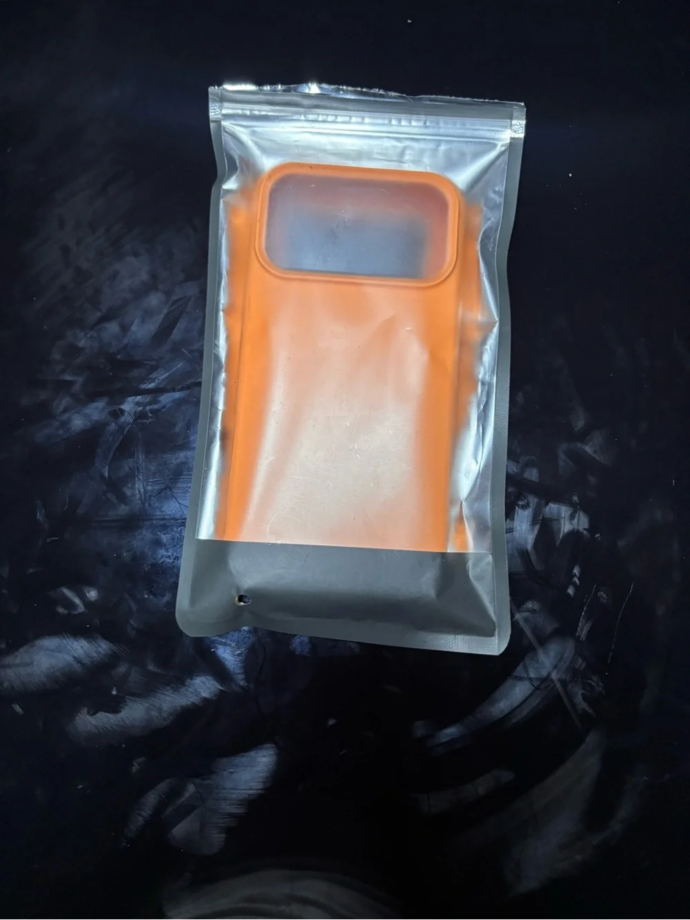 Apple Orange Silicone Camera-Window Phone Case